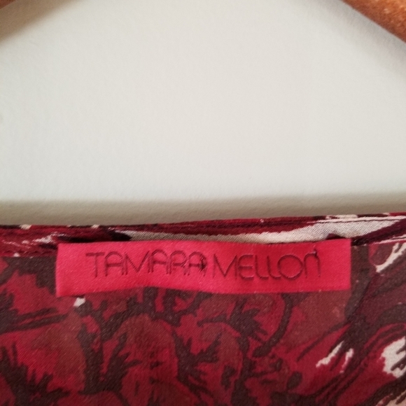 Tamara Mellon Silk Blouse Dolman Sleeve Casual Cover Size 8 - Picture 4 of 8